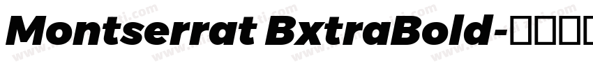 Montserrat BxtraBold字体转换